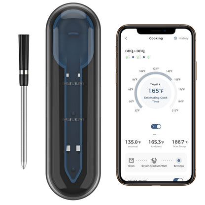 iDiAk CP10 New Gen Wireless Meat Thermometer for Grilling and Smoking-Blue